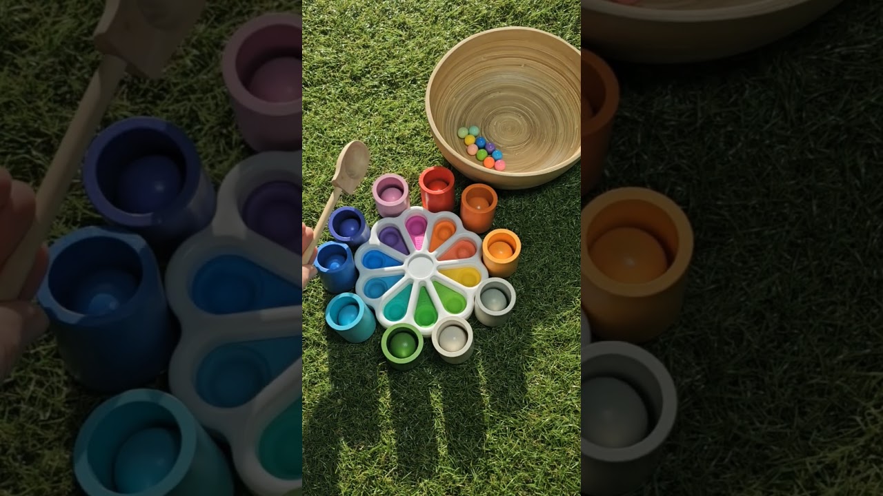 Satisfying color sorting ASMR #colors #asmr #satisfying #youtubeshorts #foryou #shorts