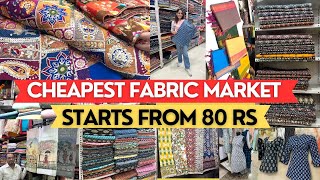Fabric Market In Mumbai | Jaipuri, Kalamkari, Chikankari Starts @ 80 Rs | Shantidoot Cloth Market
