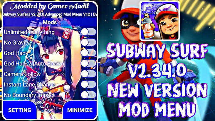 SUBWAY SURF V2.28.0 MOD MENU BY PARADOX - BiliBili