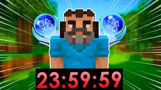 I Gave Myself 24 Hours To Platinum Minecraft...