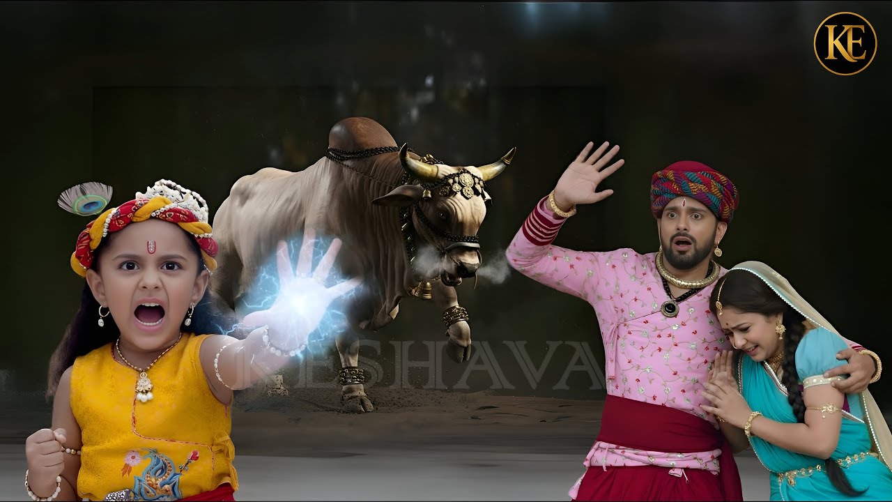 क्या हुआ जब कान्हा के सामने मैया और बाबा को मारने आया ख़तरनाक सांड || YMKN ||