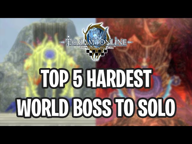 Top 5 Hardest World Boss to Solo - Toram Online #Shorts class=