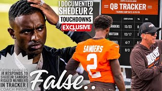Deion Sanders Jr RESPONDS To Shedeur Sanders RIGGED Numbers In TRACKER | Coach Prime 🤯 Guide