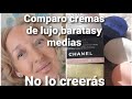 Comparo cremas de lujo baratas y medias  increible 