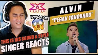 ALVIN - PEGANG TANGANKU (NOSSTRESS) | X FACTOR INDONESIA 2021 | SINGER REACTION