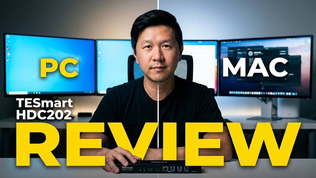 TESmart HDC202‑X24 Thunderbolt 4K Dual Monitor KVM Review – Mac