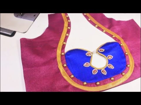 Pot Neck Trendy Blouse Step By Step Making | TAMIL - YouTube