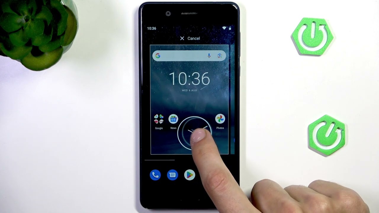 NOKIA 5 – How to Rearrange App and Widget Icons