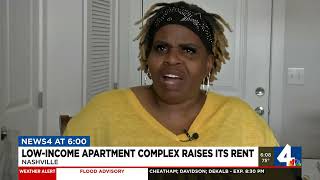 Low-income apartment complex raises its rent