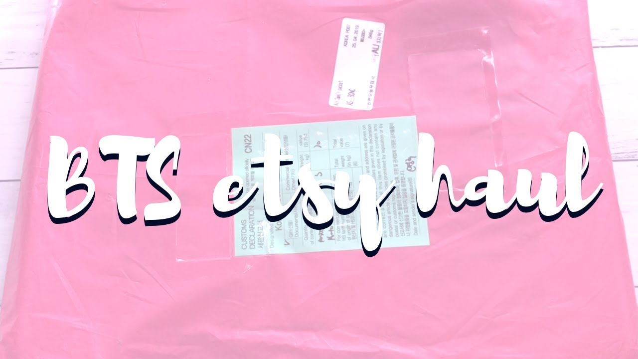 BTS Etsy Haul YouTube