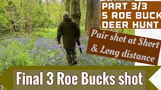 Pt3/3 Deer stalking Roe Bucks: 3 more Bucks in the bag #deerhunting #deerstalking