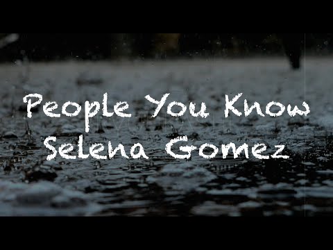 【1 hour loop】people you know - Selena Gomez (sped up last part remix) ryoukashi lyrics video