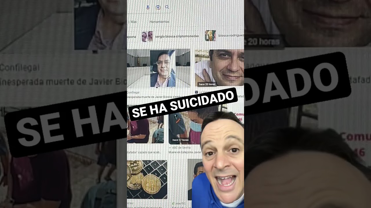 Javier Biosca (CRYPTOCURRENCIES) has committed suicide - YouTube