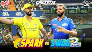 🎇👑EL-CLASSICO 🔥💥 | Thriller Match ?! CSK vs MI 😲😲 ! IPL 2026  | Cricket 26 | Jo Zone