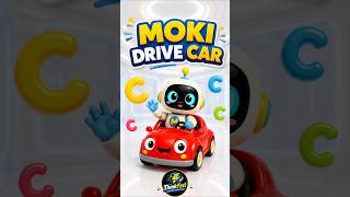 MOKI Drives a Car | Learn Letter C for Toddlers | Fun ABC Cartoon I Episode 10
