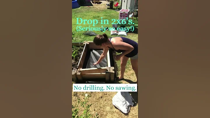 40 Minute Veggie Garden Bed - Easy Gardening Tutorials