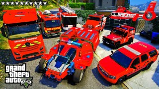 Stealing SECRET FIRE EMERGENCY VEHICLES  With Franklin GTA 5 RP! by Aves 10,398 views 3 months ago 30 minutes