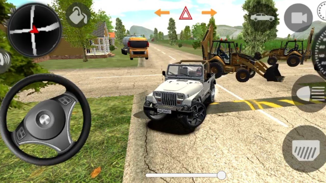 Crazy Traffic Situation! Jeep Offroad Escape 😳🚙 #viral #cargameplay #video #trending #games 
