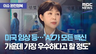 [이슈 완전정복] 미국 임상 등..."AZ가 모든 백신가운데 가장 우수하다고 할 정도" (2021.03.23…