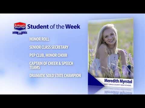 Students of the Week: Connor Dringman and Meredith Myrstol of Sweet Grass County High School