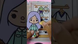 Toca Boca Paper Part 3 | night routine? ✨? papertocaboca tocabocakertas tocabocaquietbook shorts