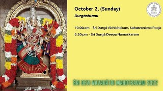 Durgãshtami Day - Šri Durgã Abhishekam, Upachara & Hãrati - 10022022