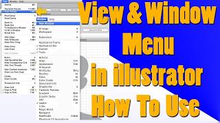 How To Use View Menu Bar in Adobe Illustrator | Illustrator View Menu Tutorial #trending #education