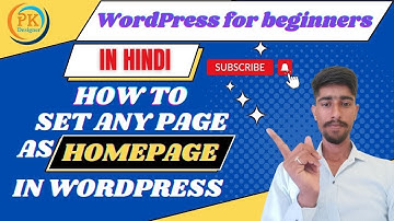 Set As Homepage Any Page In WordPress | WP Learning Lab
