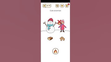 Brain Find Level 15 Cute Snowman Answer #shorts