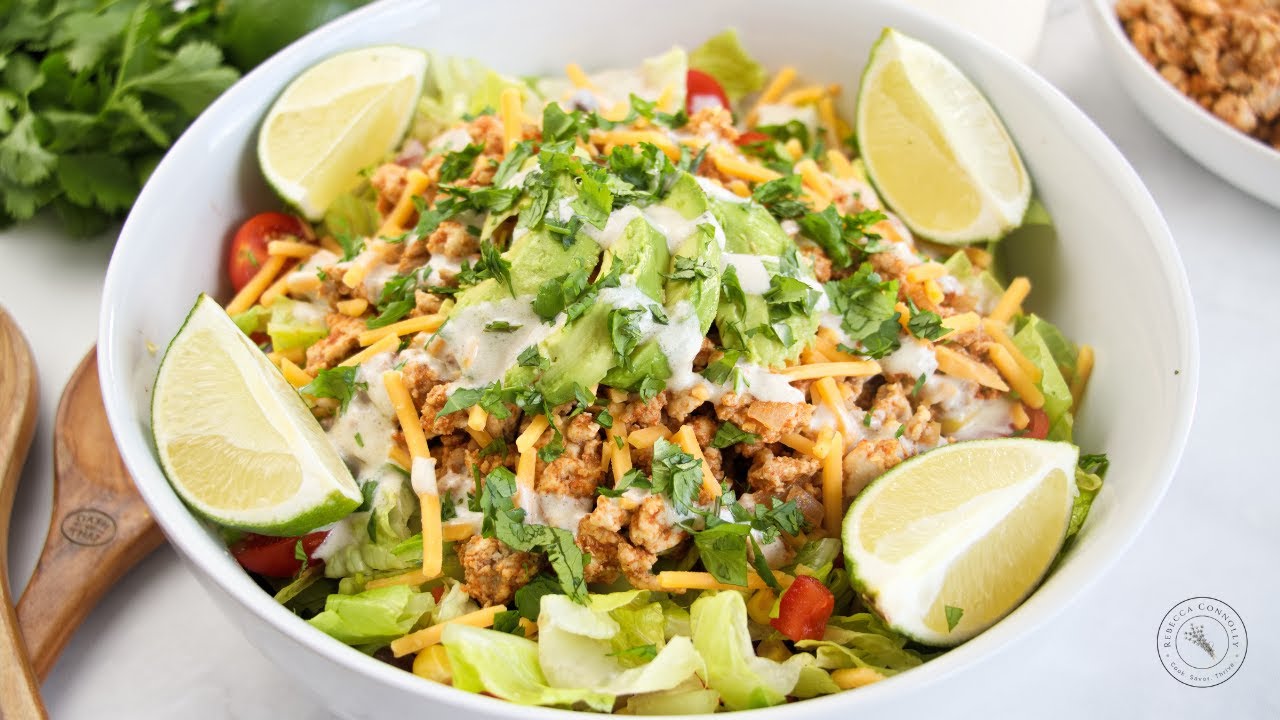 Taco Salad Bowl | Healthy & Protein-Packed Dinner