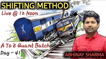 Train Accident and Shifting method in Time, Speed & Distance || By Abhinay Sharma