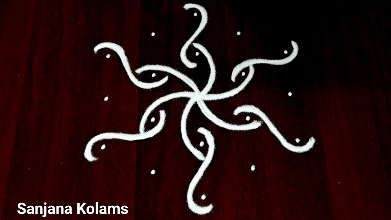 🌺Aadimadha🌺 Attractive🌺Easy Simple Beautiful and🌺Traditional KambiKolam🌺Friday and Festival Rangoli