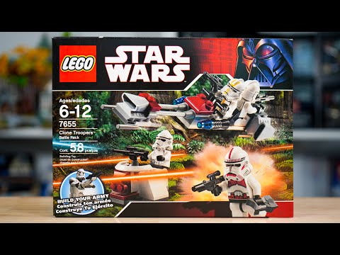 LEGO Star Wars 7655 CLONE TROOPERS BATTLE PACK Review! (2007)