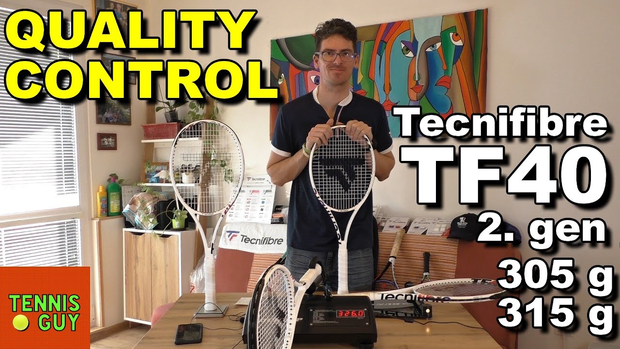 2. Gen TECNIFIBRE TF40 305 / 315 16x19 & 18x20 Tennis Rackets