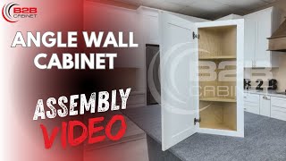 Angle Wall Cabinet Assembly Video | Soft-Close RTA Solid Wood Cabinets by B2B Cabinet screenshot 2