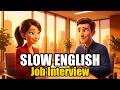 English Job Interview 💼 How To Answer "Tell Me About Yourself" | A1 A2 Slow English