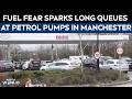 Fuel Fear Sparks Long Queues At Petrol Stations In Manchester Amid Middle East Tensions