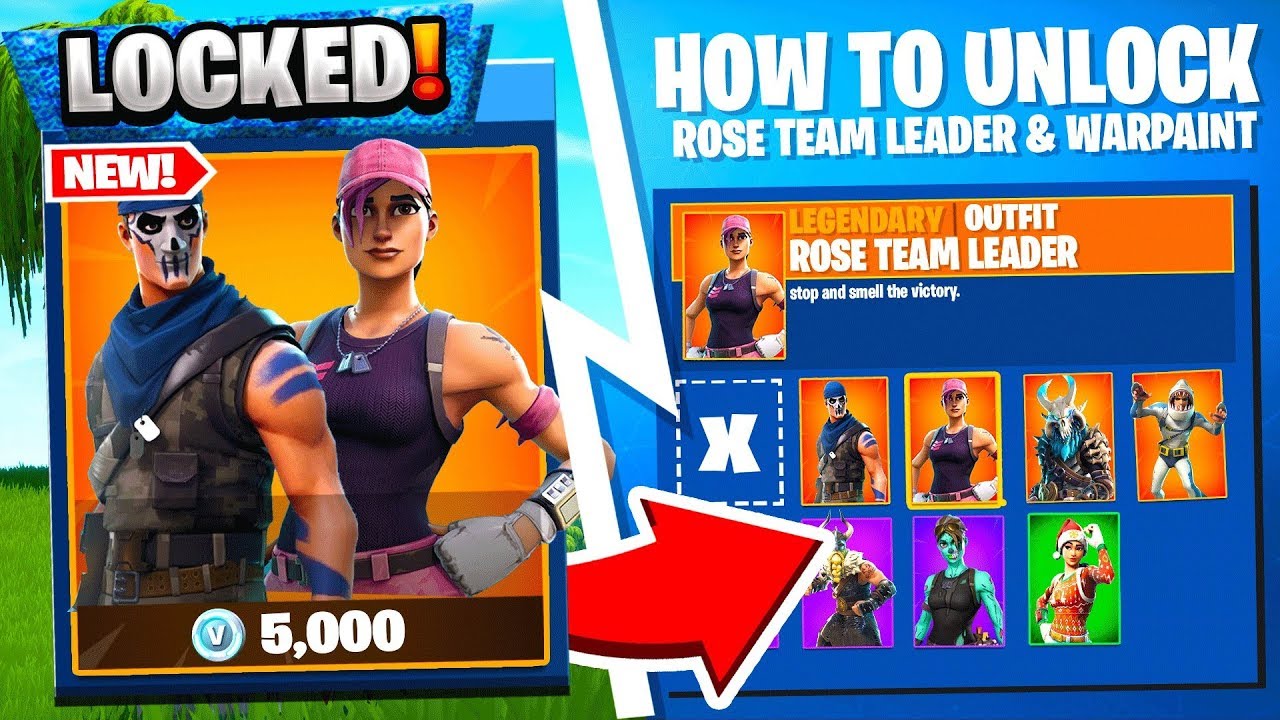 How to unlock Rose Team Leader Warpaint + the FREE Founders pack skins! How to get free skin gifting
