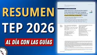 Nueva Guía TEP AHA / ACC en MENOS de 20 minutos #AlDíaConLasGuías