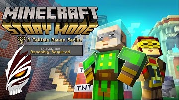 Building a command block with Ellegaard (Minecraft Story Mode episode 2 part 1 Ellegaard route)