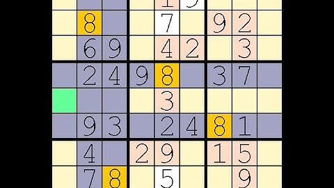 How to Solve Washington Times Sudoku Difficult  15 October, 2024