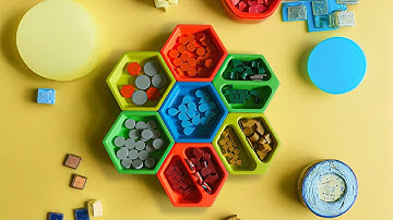 Custom Magnetic Board Game Piece and Card Holders.