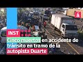 Cinco muertos en accidente de tránsito en tramo de la autopista Duarte