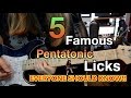 5 Famous Pentatonic Licks Everyone Should Know ( With Tabs)
