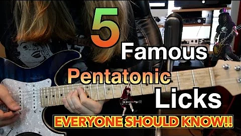 5 Famous Pentatonic Licks Everyone Should Know ( With Tabs)