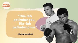 Muhammad Ali ketika ditanya apakah dia mempunyai bodyguard?