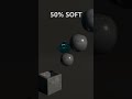 0% vs 100% Softness Pyramid Soft Body Simulation | Blender 3D Soft Body Physics Simulation