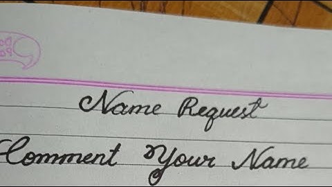 comment your name #cursive #name #request