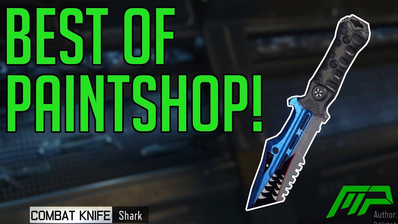 "SHARK KNIFE" BEST of Black Ops 3 Paint jobs! Ep1 (CoD Bo3 Paint shop