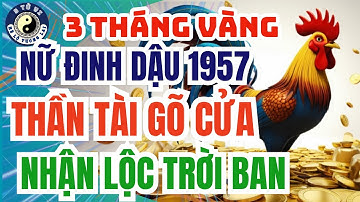 Nữ Đinh Dậu 1957: 3 Tháng Rực Rỡ Tiền Bạc Năm 2025 – Thần Tài Đến Gõ Cửa!